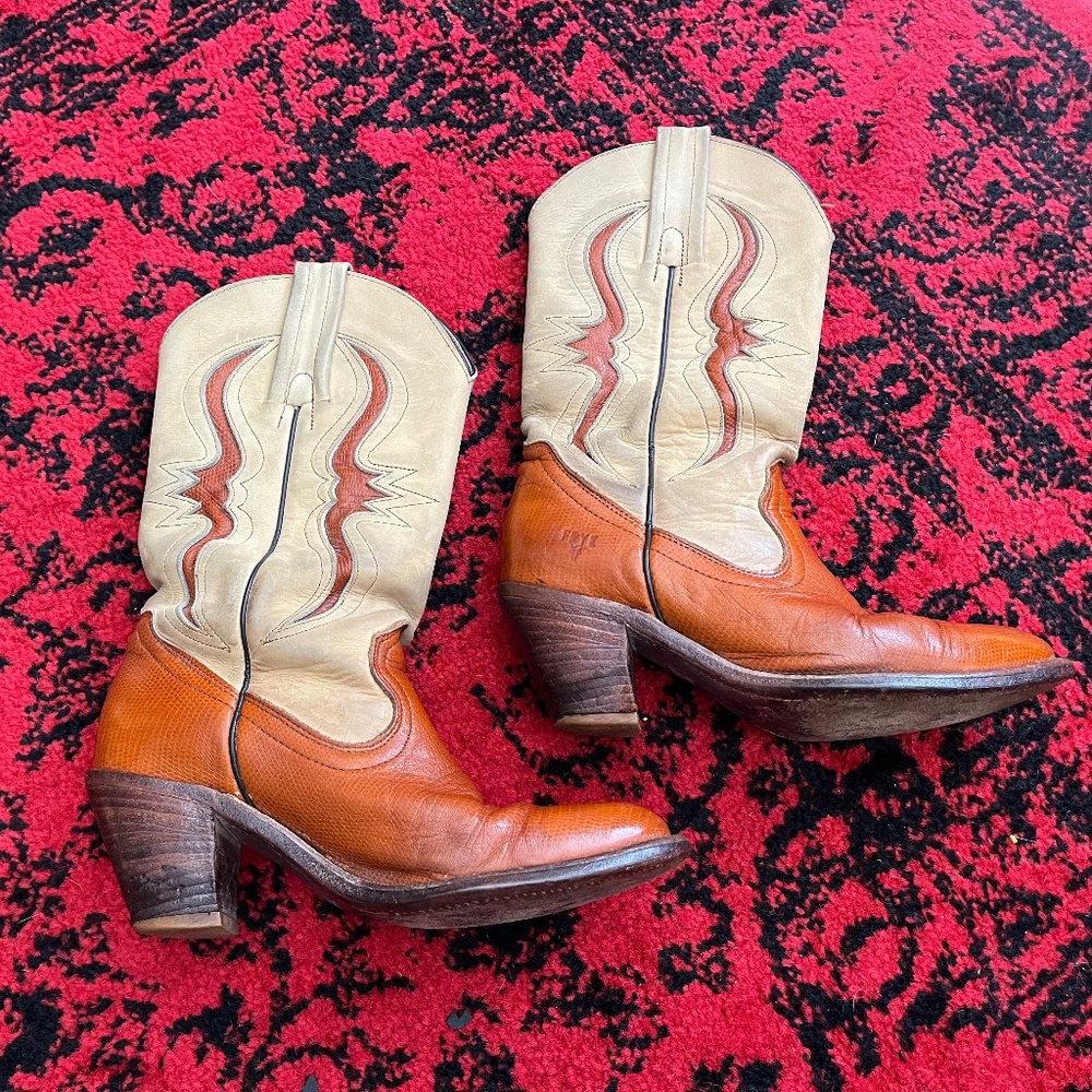 Vintage Frye Western Cowboy boot